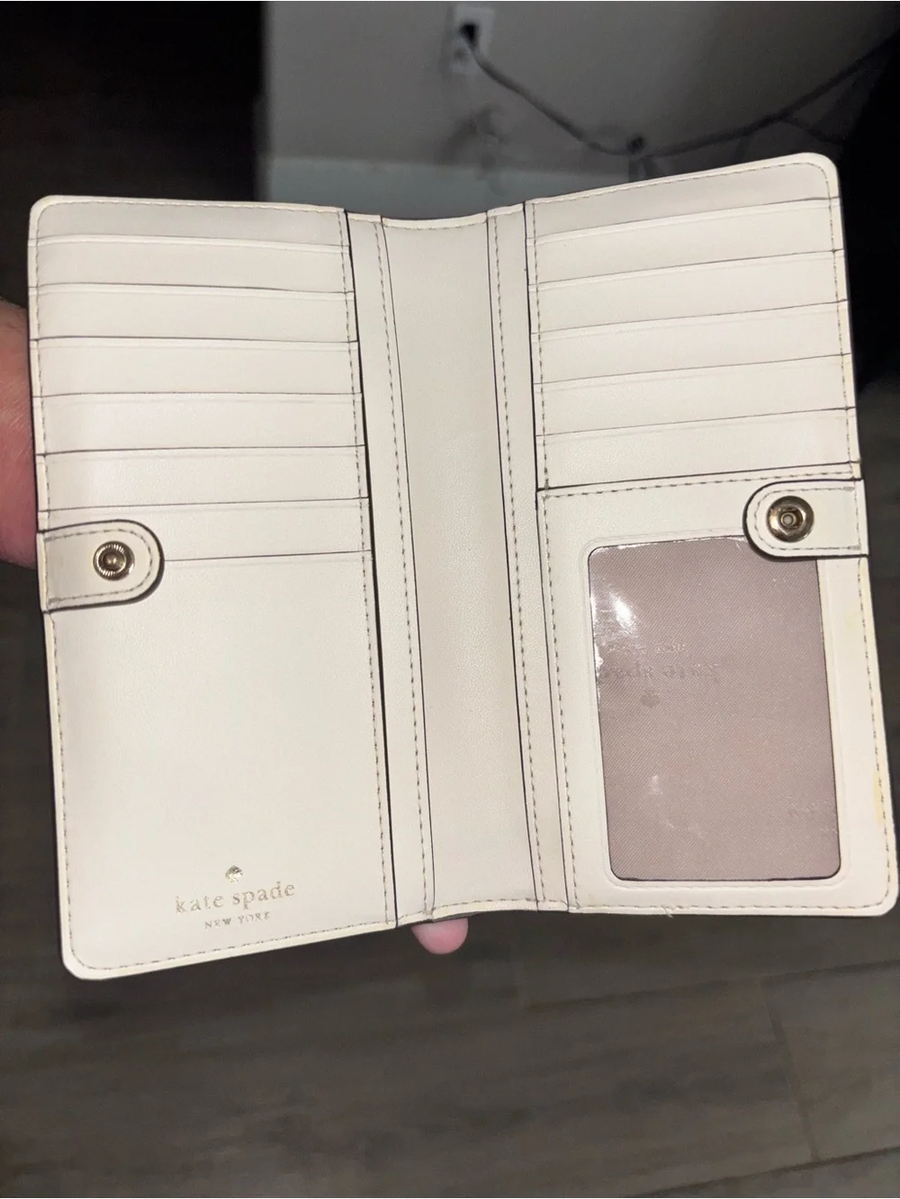 Kate Spade Madison Flap Crossbody with Heart Print with matching wallet